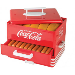 salco-coca-cola-hot-dog-maker-dampfgarer-und-broetchenwaermer-im-diner-stil-24-hot-dog-wuerstchen-und-12-broetchen-kapazitaet